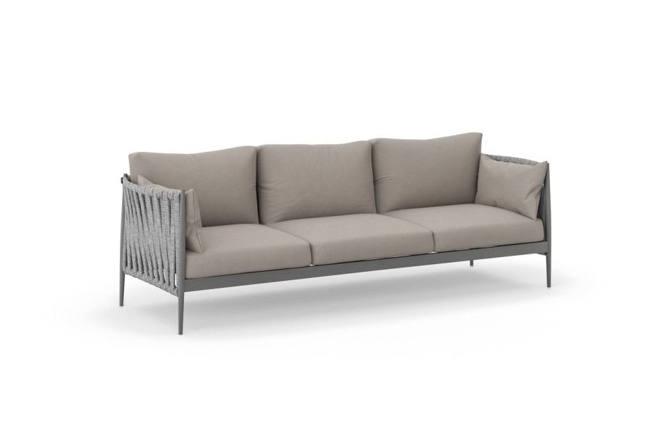 Ogrodowa sofa wypoczynkowa 3 osobowa MADERA - Doram design
