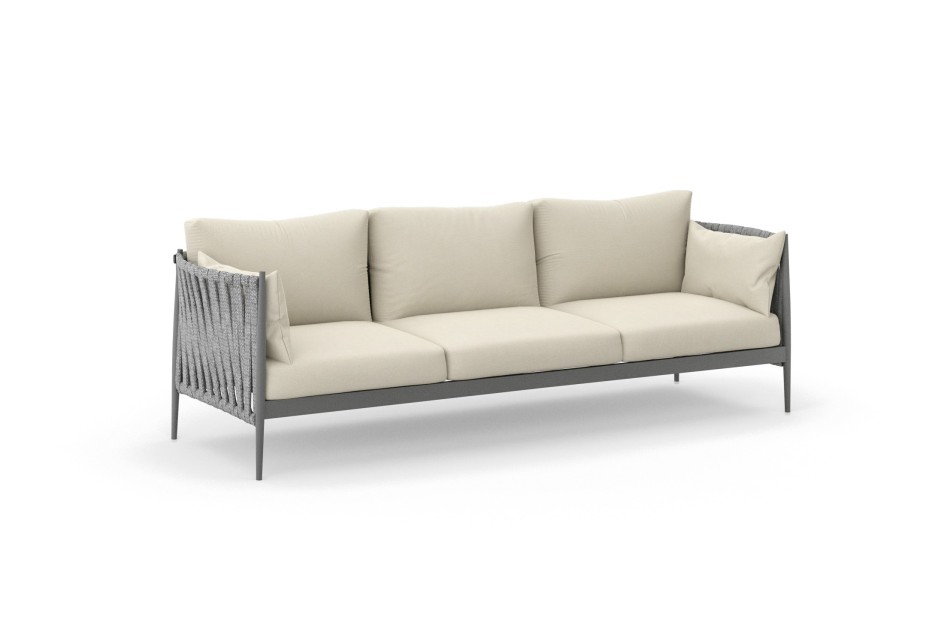 Ogrodowa sofa wypoczynkowa 3 osobowa MADERA - Doram design