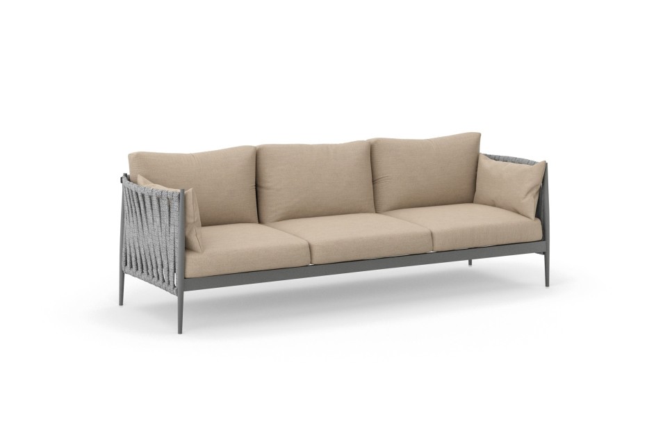 Ogrodowa sofa wypoczynkowa 3 osobowa MADERA - Doram design