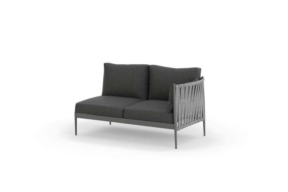 Ogrodowy moduł narożny 2 osobowy lewy MADERA