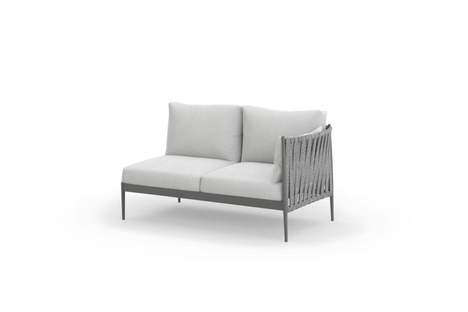 Ogrodowy moduł narożny 2 osobowy lewy MADERA