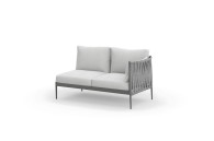 Ogrodowy moduł narożny 2 osobowy lewy MADERA