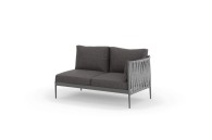 Ogrodowy moduł narożny 2 osobowy lewy MADERA