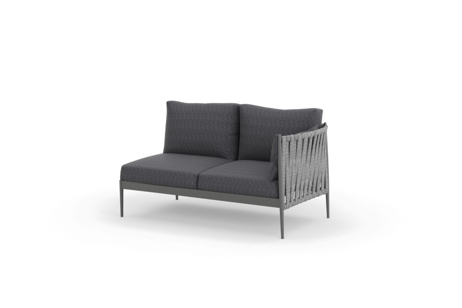 Ogrodowy moduł narożny 2 osobowy lewy MADERA