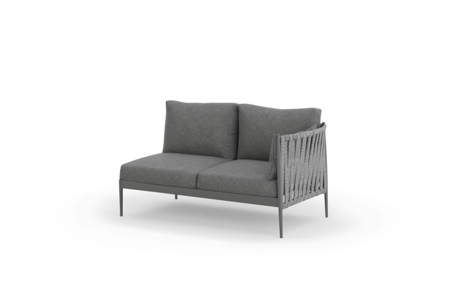 Ogrodowy moduł narożny 2 osobowy lewy MADERA