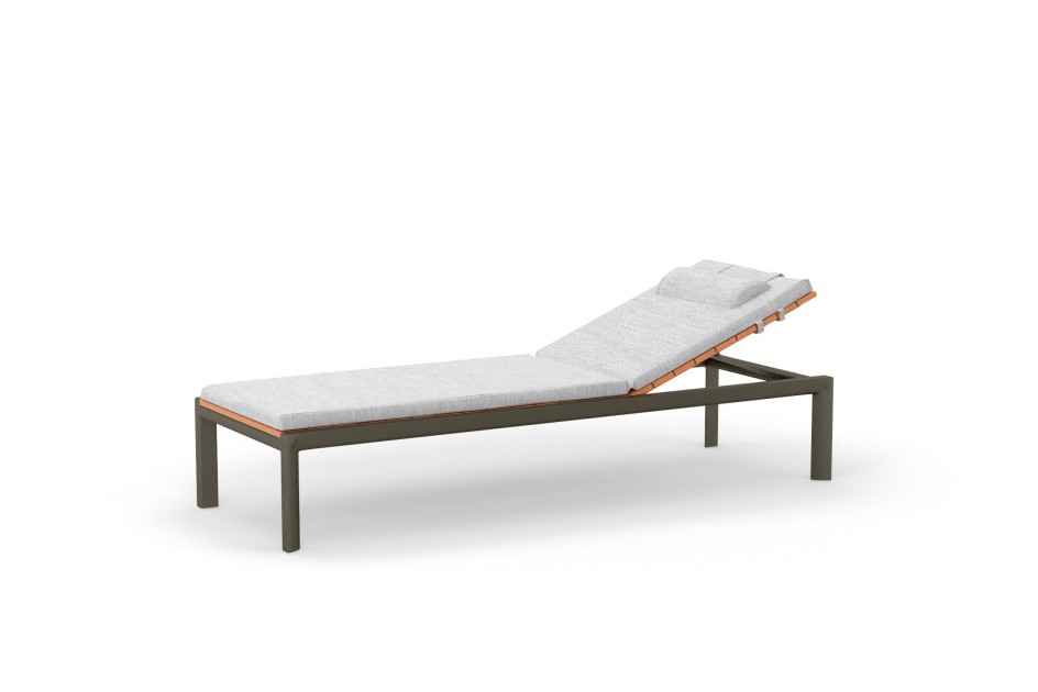 New York leżak teak