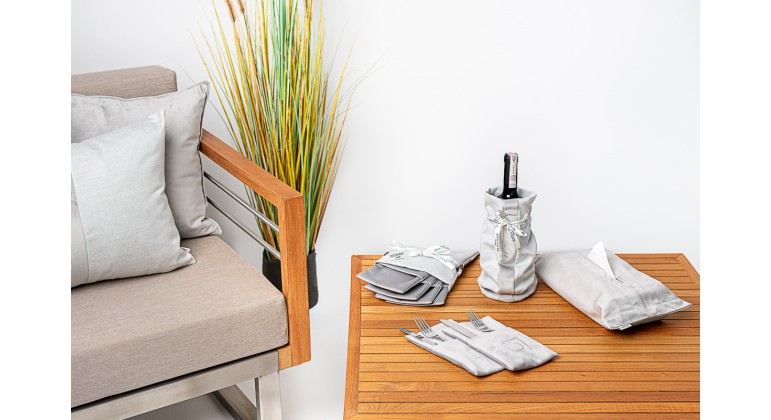 Zestaw do dekoracji stołu - Aluminium