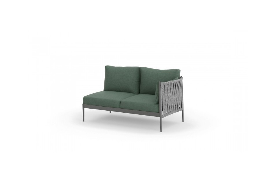 Ogrodowy moduł narożny 2 osobowy lewy MADERA