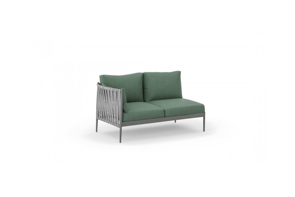 Ogrodowy moduł narożny 2 osobowy prawy MADERA - Doram design