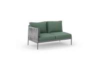 Ogrodowy moduł narożny 2 osobowy prawy MADERA - Doram design