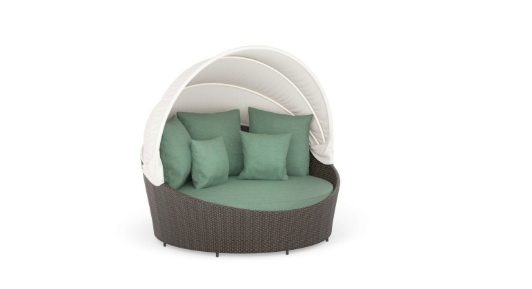 Leżanka ogrodowa z daszkiem Marina | doramdesign.pl