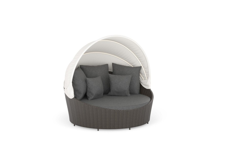 Leżanka ogrodowa z daszkiem Marina | doramdesign.pl