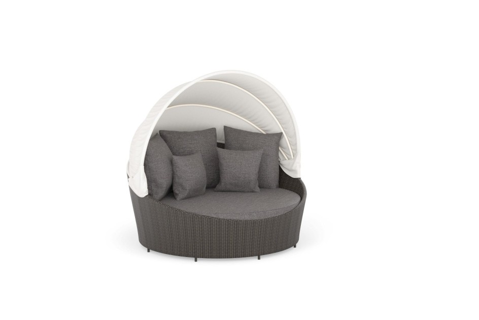 Leżanka ogrodowa z daszkiem Marina | doramdesign.pl