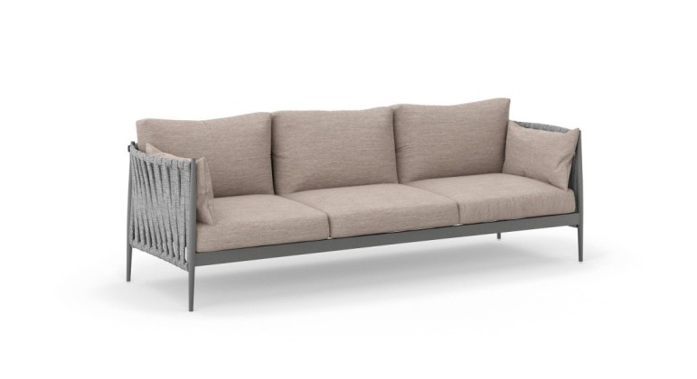 Ogrodowa sofa wypoczynkowa 3 osobowa MADERA - Doram design