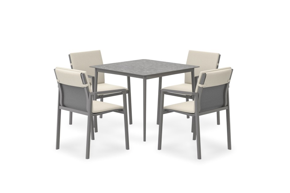 Doram design - meble ogrodowe - Madera zestaw jadalniany 2