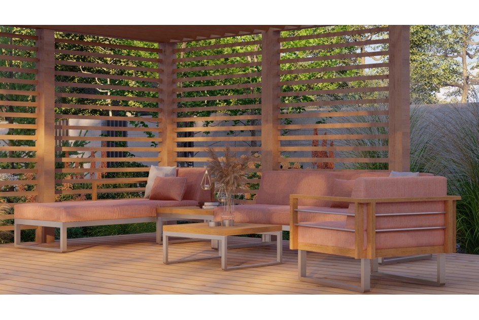 Sofa ogrodowa narożna prawa SYDNEY - Doram design