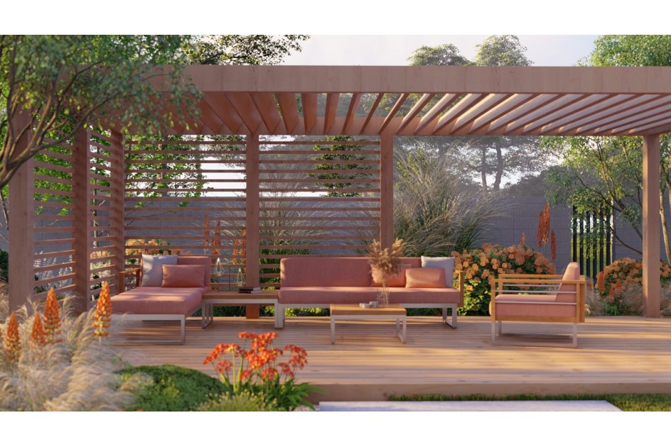 Sofa wypoczynkowa ogrodowa 3os. SYDNEY