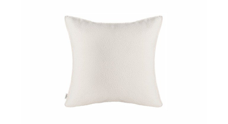 Poduszka dekoracyjna boucle Lucent White