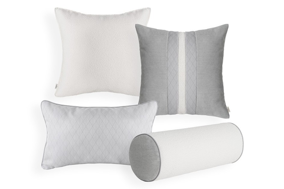 Poduszka dekoracyjna boucle Lucent White