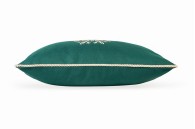 Zielona poduszka zimowa Snowflake II  50 x 30 cm