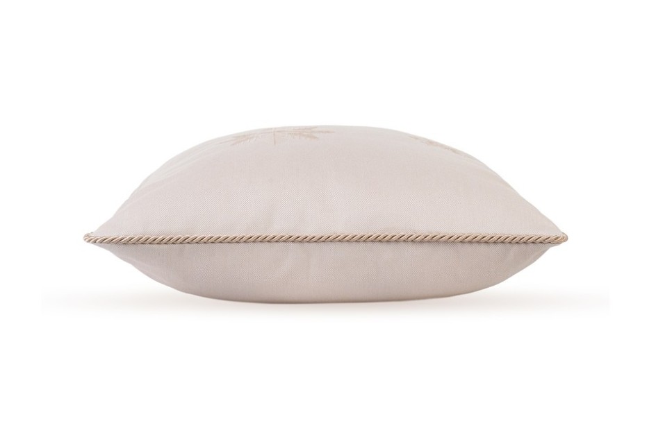 Beżowa poduszka zimowa Snowflake VIII 45x45 cm