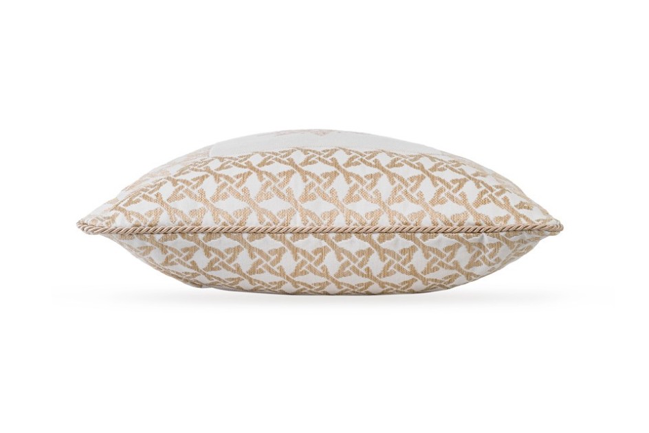 Złota poduszka zimowa  Snowflake III  50x50 cm