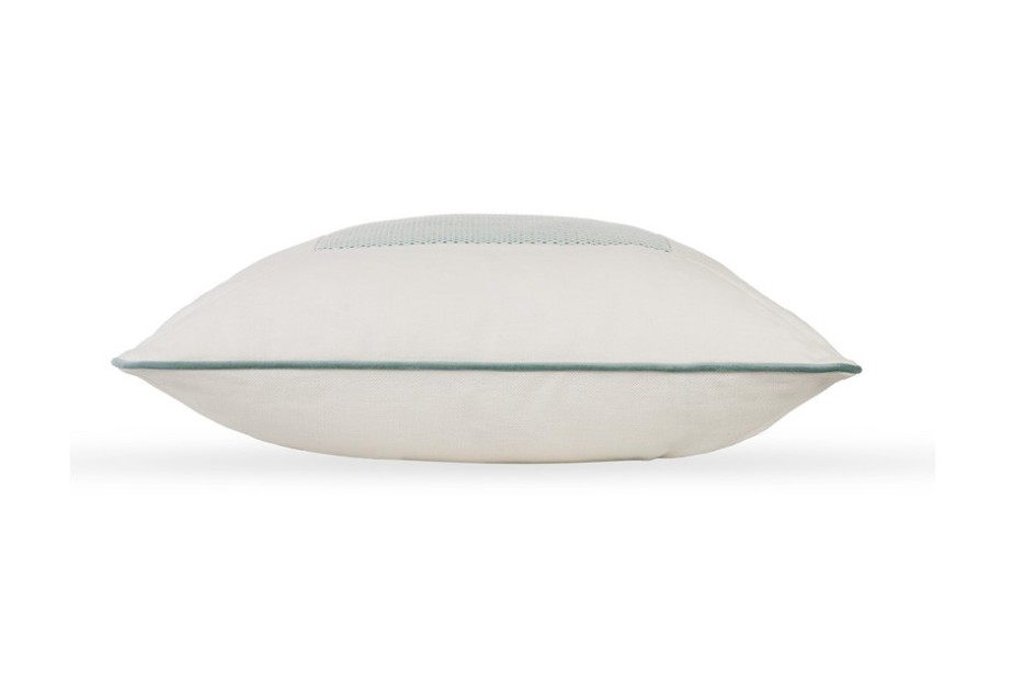 Poduszka dekoracyjna Screen Turkus/Vanilla 50x50 cm