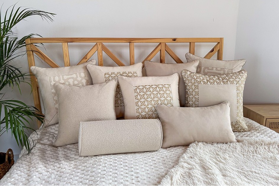 Poduszka dekoracyjna Screen Maze/Sand 50x50 cm