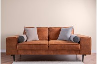 Poduszka dekoracyjna wałek boucle Lucent White