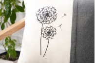 Poduszka dekoracyjna Dmuchawiec Antracyt 45 x 45 cm