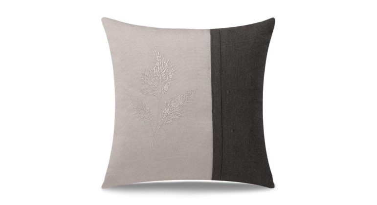 Poduszka dekoracyjna Miskant Antracyt 45 x 45 cm