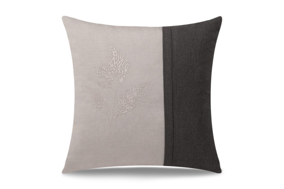 Poduszka dekoracyjna Miskant Antracyt 45 x 45 cm