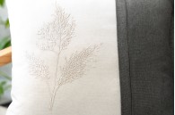 Poduszka dekoracyjna Miskant Antracyt 45 x 45 cm