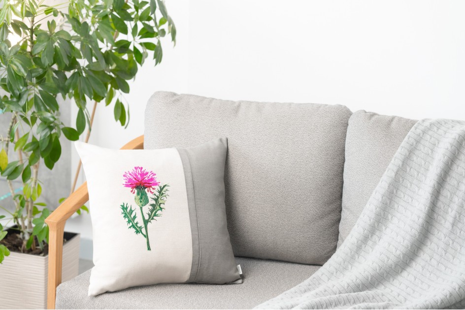 Poduszka  dekoracyjna Ostropest Stone 45 x 45 cm