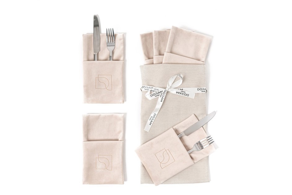 Etui na sztućce Cream