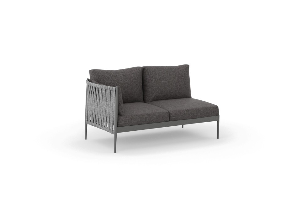 Ogrodowy moduł narożny 2 osobowy prawy MADERA - Doram design