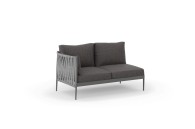 Ogrodowy moduł narożny 2 osobowy prawy MADERA - Doram design