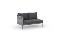 Ogrodowy moduł narożny 2 osobowy prawy MADERA - Doram design