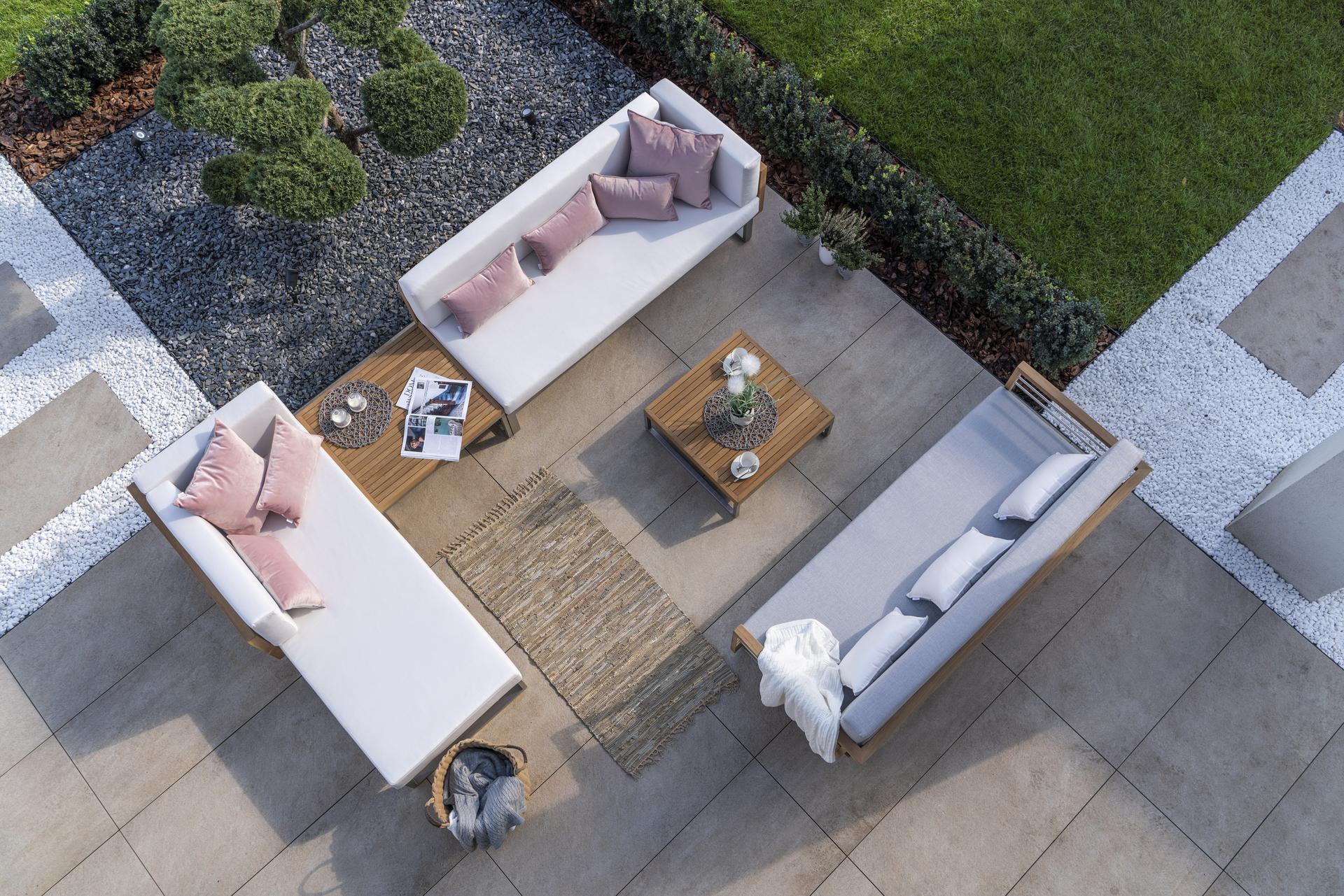 Zestaw mebli ogrodowych sydney w kolorze białym