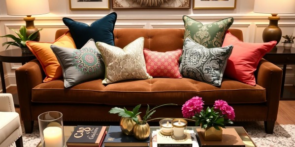 Sposoby na wykorzystanie dużych poduszek dekoracyjnych w aranżacji wnętrz